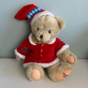 1994 Dakin Priscilla Hilman Cherished Teddies Santa Bear